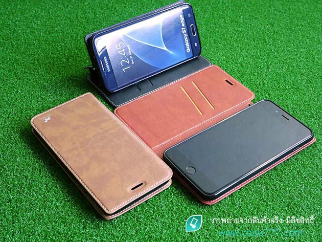 เคสฝาพับ S7 Edge และ เคส iPhone 7 Plus ฝาพับมีแม่เหล็ก